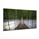Suspension Bridge Mega Glass Wall Art.